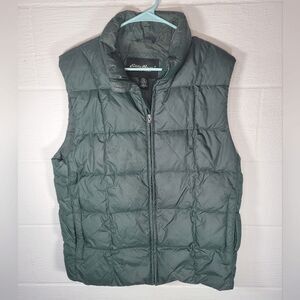 Eddie Bauer Puffer Vest Goose Down Insulation Mens Small